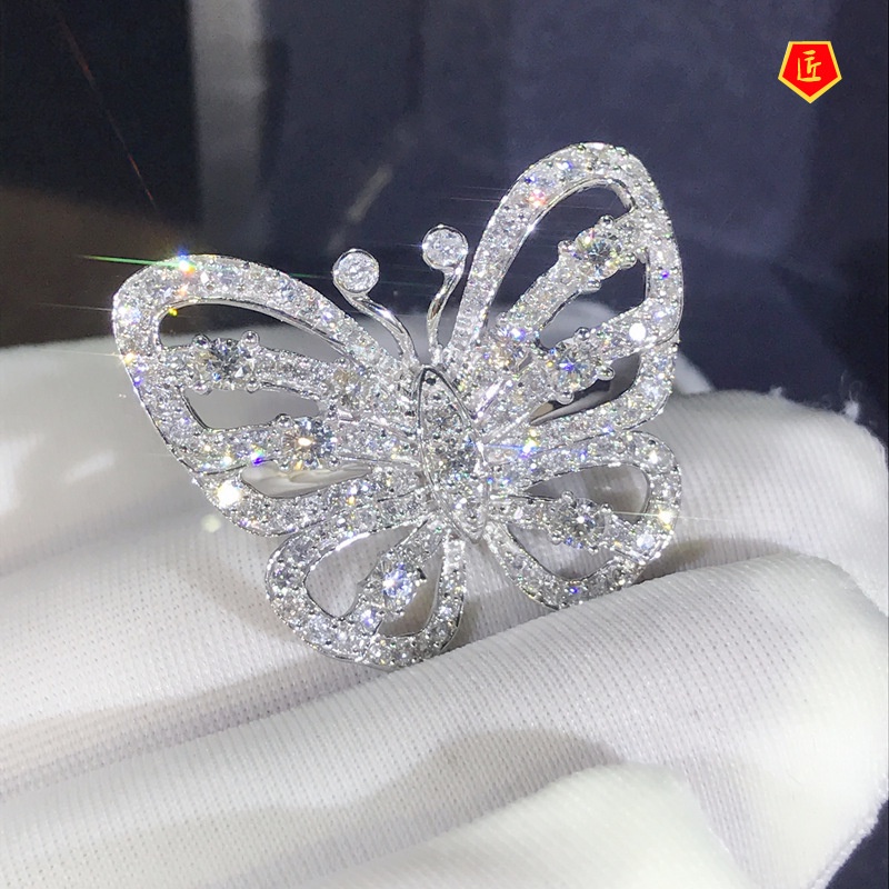 Cincin Desain Pita Hollow Out Mewah Untuk Wanita