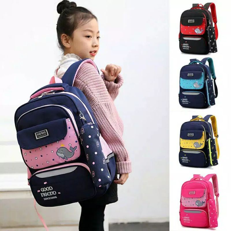 Tas Ransel Anak Tas Ransel Motif Paus Tas Sekolah Tas Laki-Laki Dan Perempuan