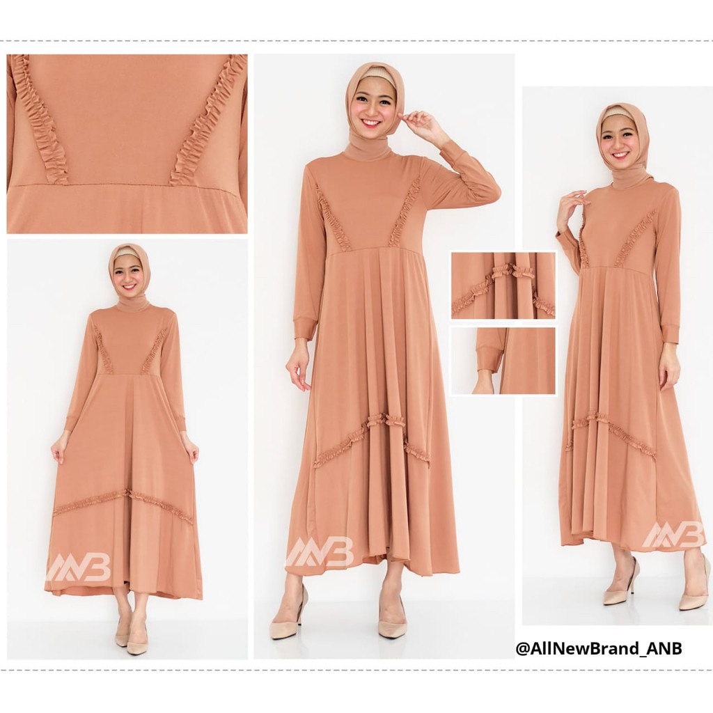 BEFAST - ZEC Gamis GAIA / ANB G1 / Gamis Busana Muslim / Gamis Casual / Gamis Kekinian 2021 / Gamis Polos / OOTD Fashion Muslimah / Gamis Terlaris