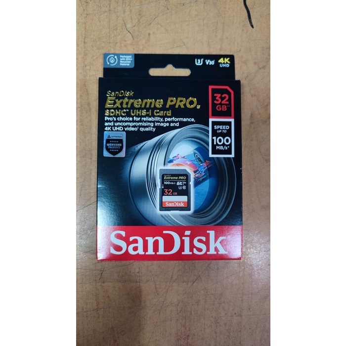 SanDisk Extreme Pro SDHC UHS-I Card 32GB - 100MB/s