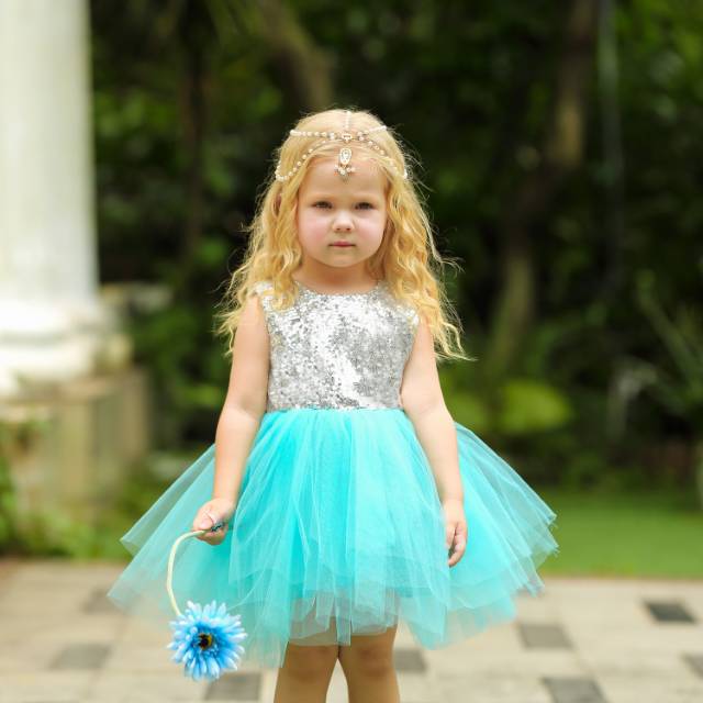 GA2526 QUINCY DRESS / GAUN PESTA ANAK PEREMPUAN / DRESS ULANG TAHUN MURAH BAGUS MEWAH TUTU