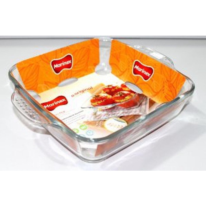 Loyang Kaca - Loyang Kaca Marinex Segi Empat 2.5 Lt 6219 Loyang Segi