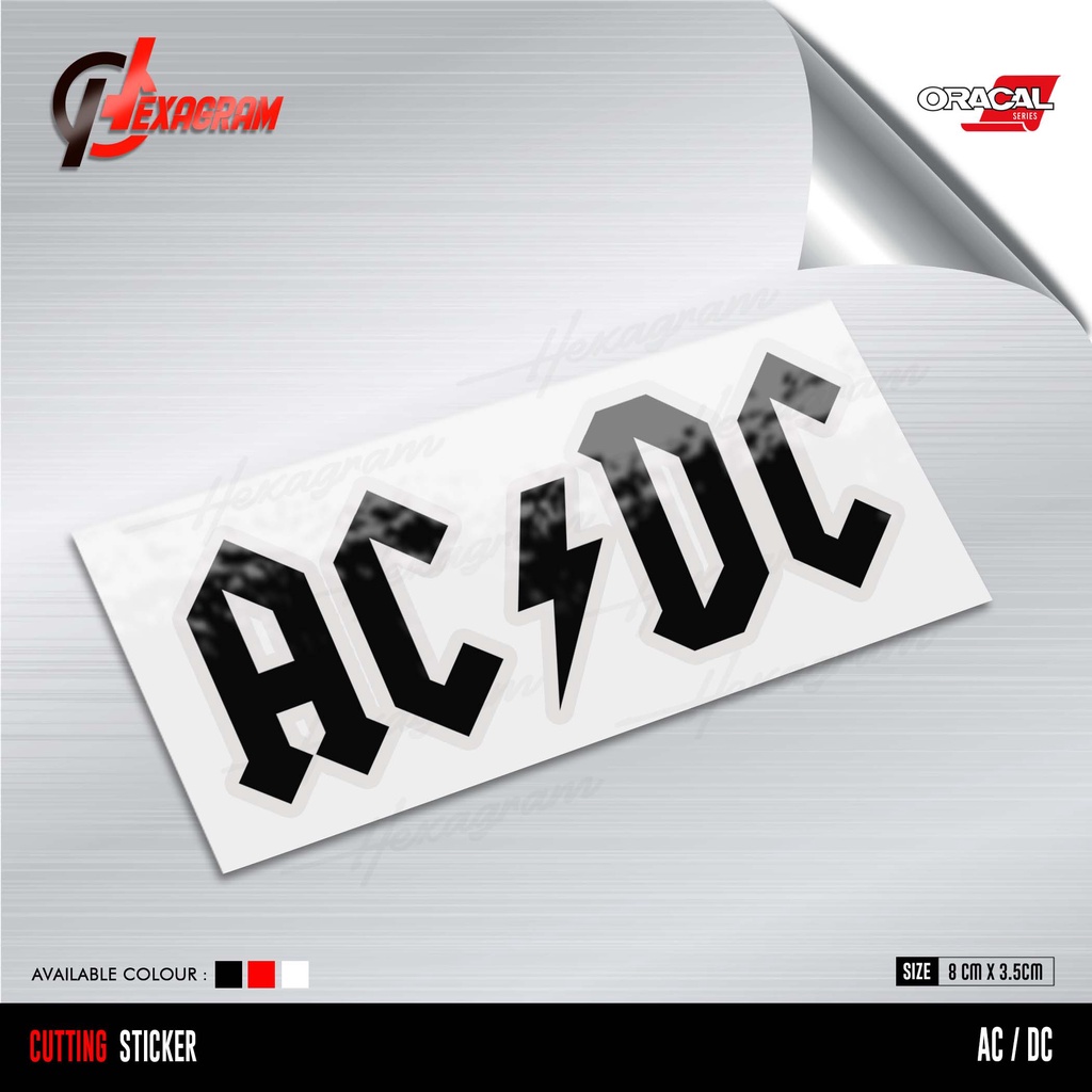 Jual Cutting Sticker AC/DC | Sriker AC/DC | Stiker Band | Shopee Indonesia
