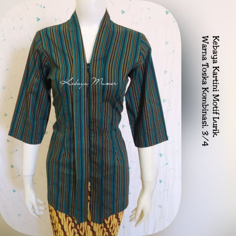 Kebaya Murah Jadi Lurik Kartini Modern. Kebaya Lurik Kartini. Lurik Kartini. Kebaya Lurik-4