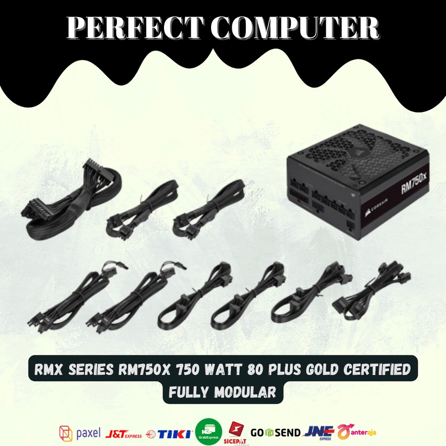 RMx Series RM750x 750 Watt 80 PLUS Gold Certified Fully Modular