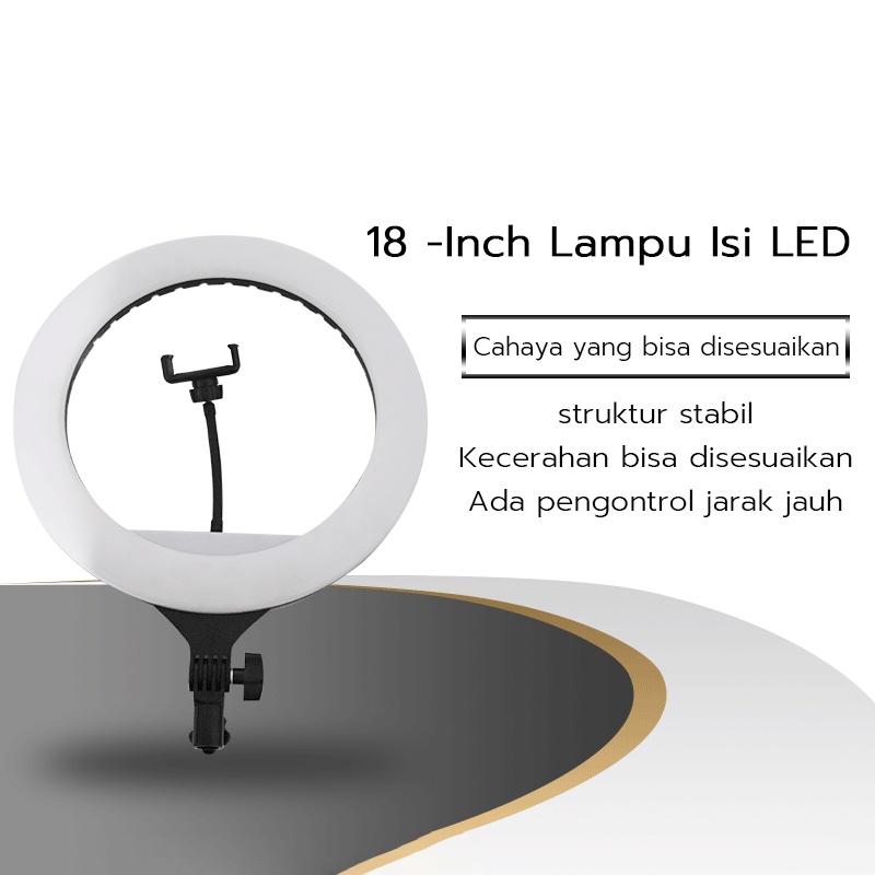 Ring Ligth LED 45CM Lampu Make Up Lampu Ringlight Tripod Siaran Tersedia untuk Live Streaming / Fotografi