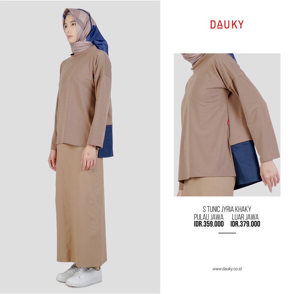 S TUNIC JYRIA DAUKY / TUNIK DAUKY / ATASAN WANITA / TUNIK WANITA / TUNIK TERBARU / TUNIK