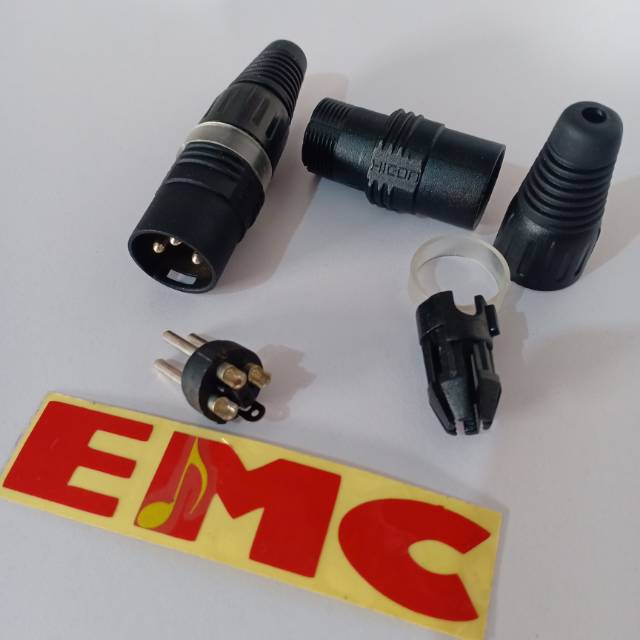 HICON HI-X3CM-B, Connector Solder XLR Male (pcs)