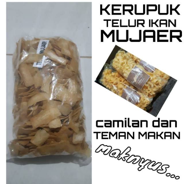 

KERUPUK TELUR IKAN MUJAIR MENTAH 250 gram