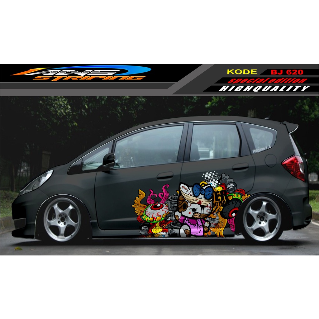 DECAL STICKER MOBIL JAZZ BRIO AVANZA SIGRA YARIS / STIKER VARIASI MOBIL / MODIF STICKER MOBIL 620