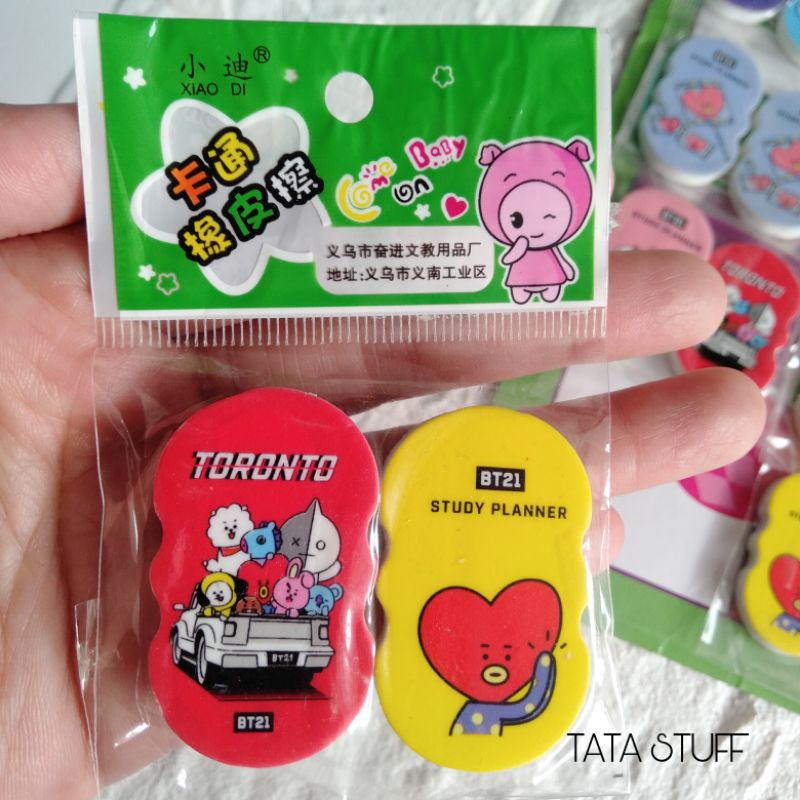 

PENGHAPUS BT21 isi 2pc