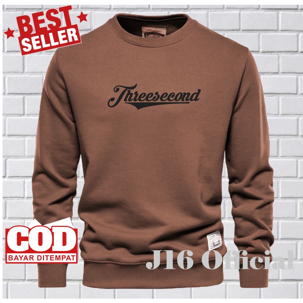 CREWNECK Sweater Distro Pria Bahan Fleece Tebal Premium