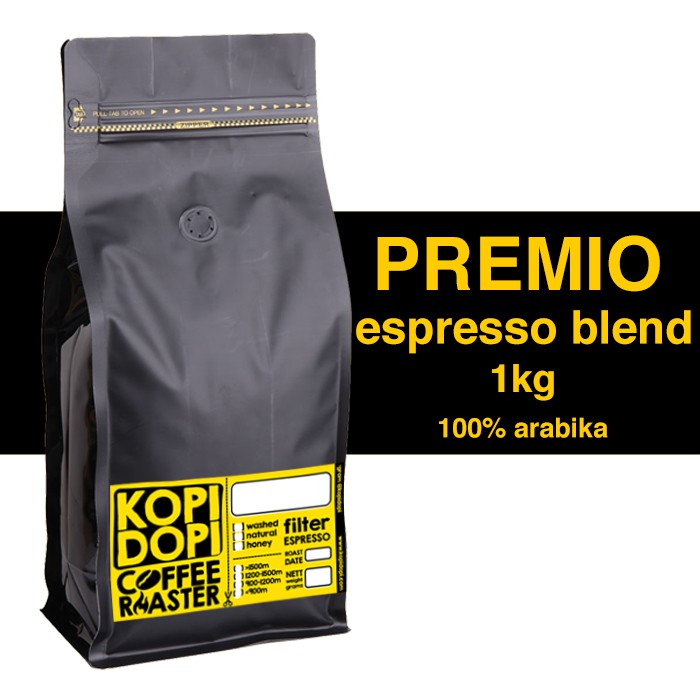 

Espresso Blend PREMIO 100% Arabika 1kg 1 kg kilo Kopi Latte Cappuccino