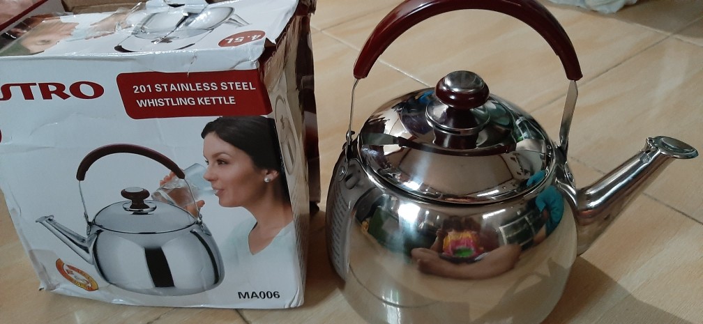 Teko Air Bisa Bunyi Stainless Steel Bahan Tebal/ Bistro Kettle Ma002