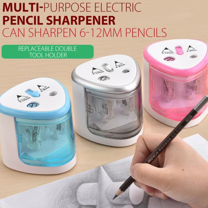 

Big Sale Triple W Rautan Serutan Electric Pencil Pensil Otomatis Elektrik - Merah Muda Cuci Gudang