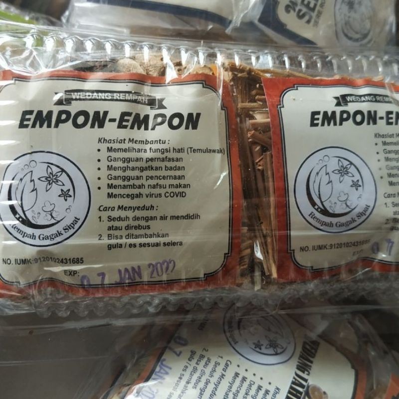 

MINUMAN TRADISIONAL WEDANG EMPON WEDANG REMPAH WEDANG HERBA 1pack isi 4pcs