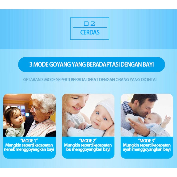 BLUE SKY kasur bayi set kelambu / Kasur Kelambu Bayi Set Bantal /ayunan bayi elektrik + musik