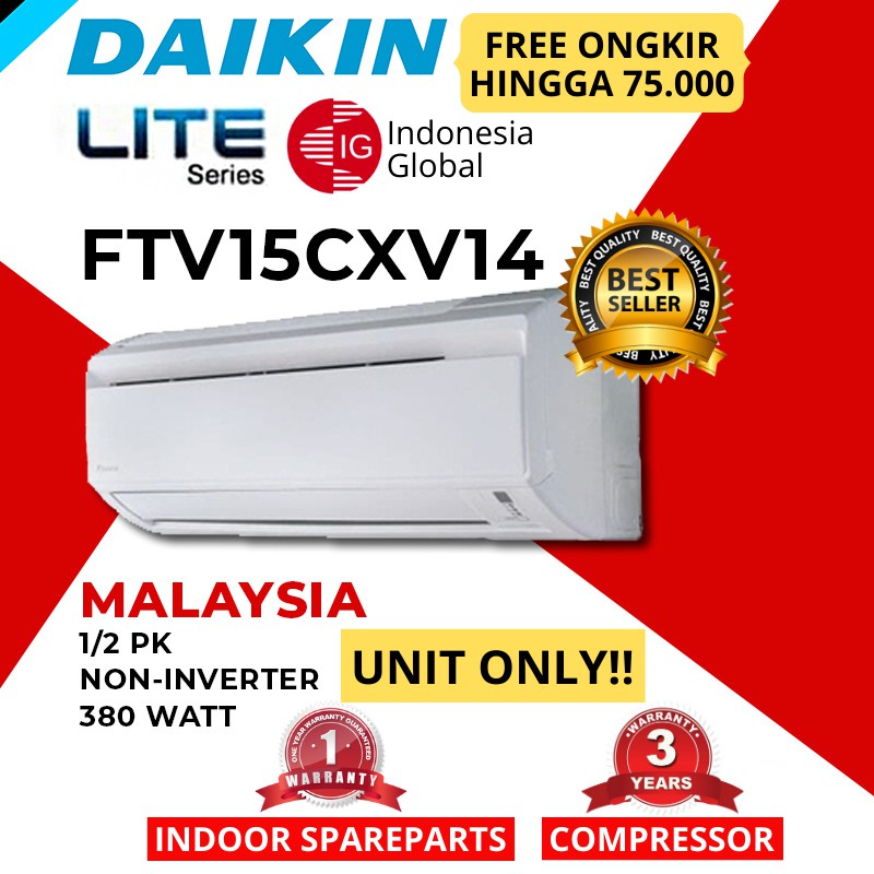 AC DAIKIN 1/2 PK FTV15CXV14 MALAYSIA