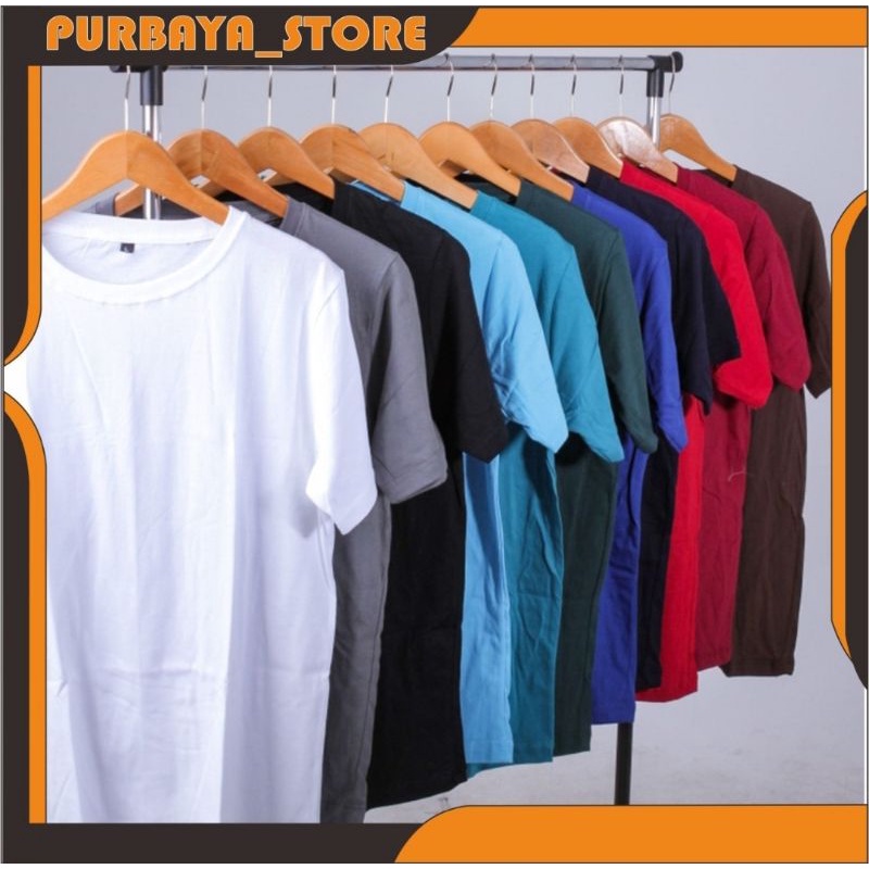 KAOS POLOS PRIA COTTON COMBED 24S/ LENGAN PENDEK/ ONECK/UNISEX