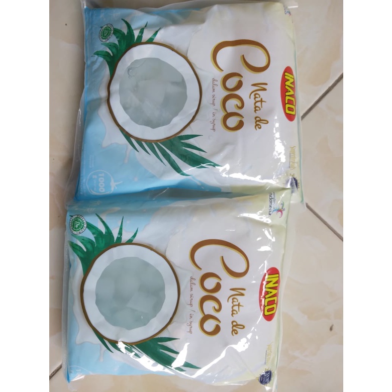 

Inaco sari kelapa (nata de coco) rasa vanila dan strawberry 1kg