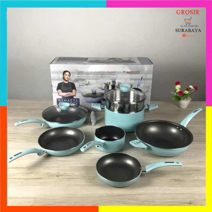 SUPRA Panci Set 9pcs Pastel/ supra Renatta Moeloek