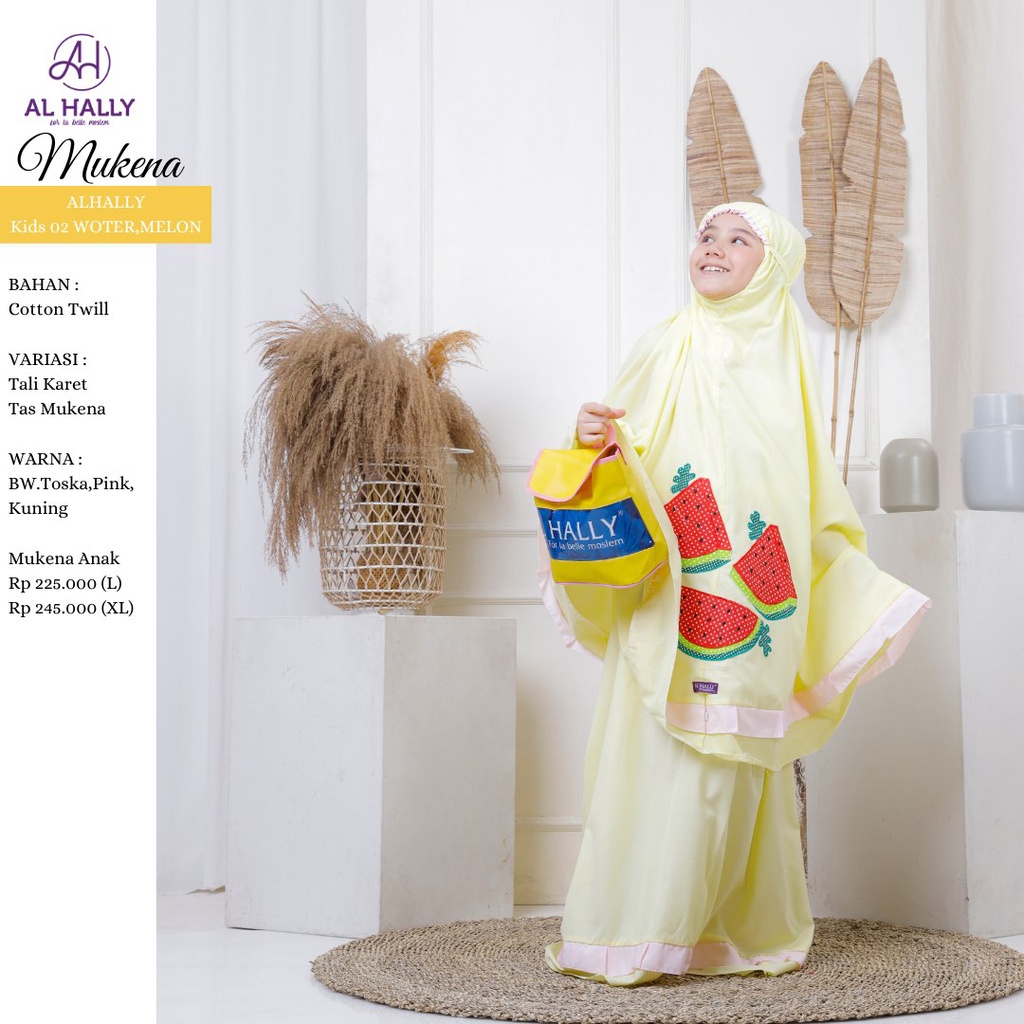 Mukena Anak MKAA 02 Watermelon by AL HALLY II COD II Terbaru