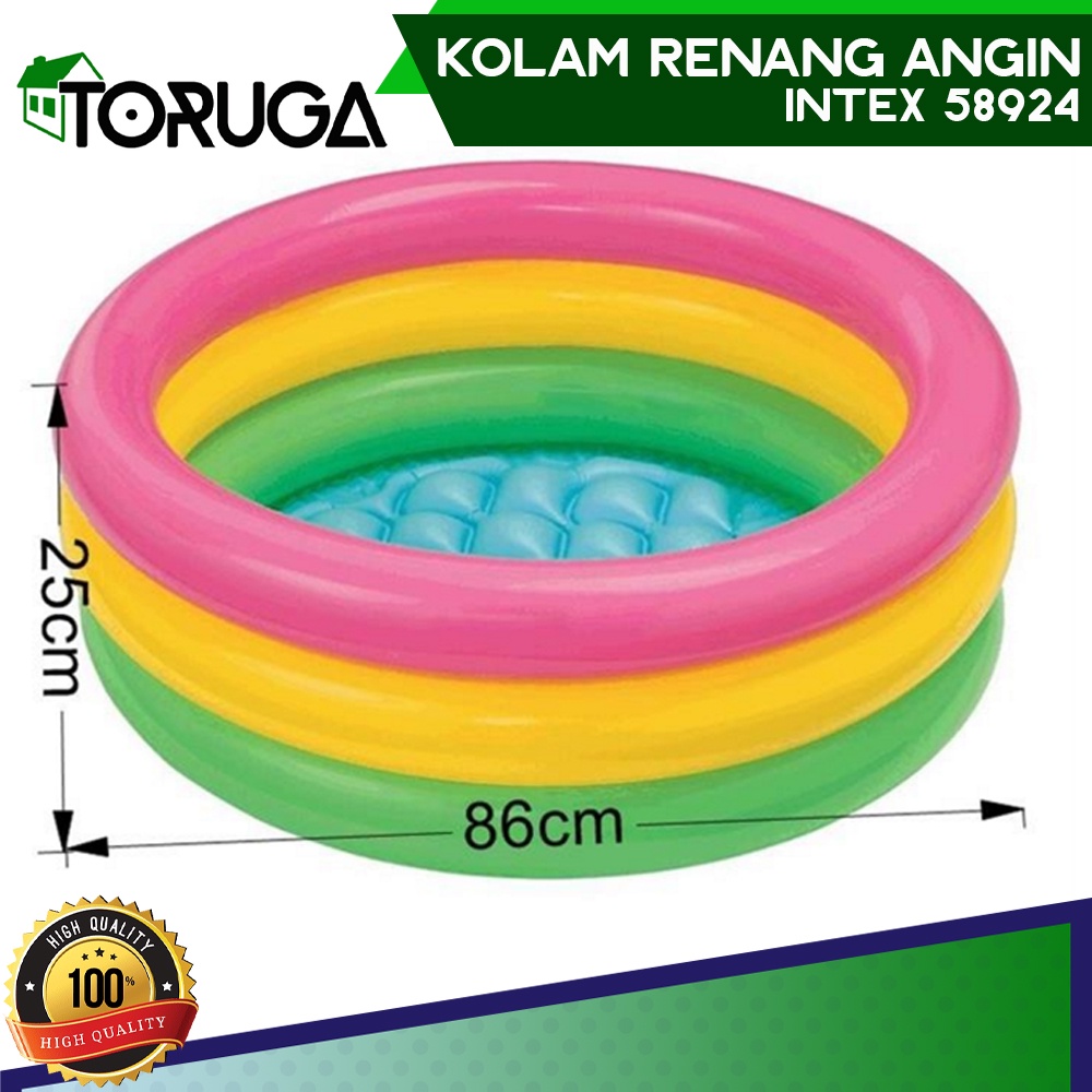 Kolam Renang Anak Pelangi INTEX 58942 Besar 86 cm X 25 cm Sunset Glow