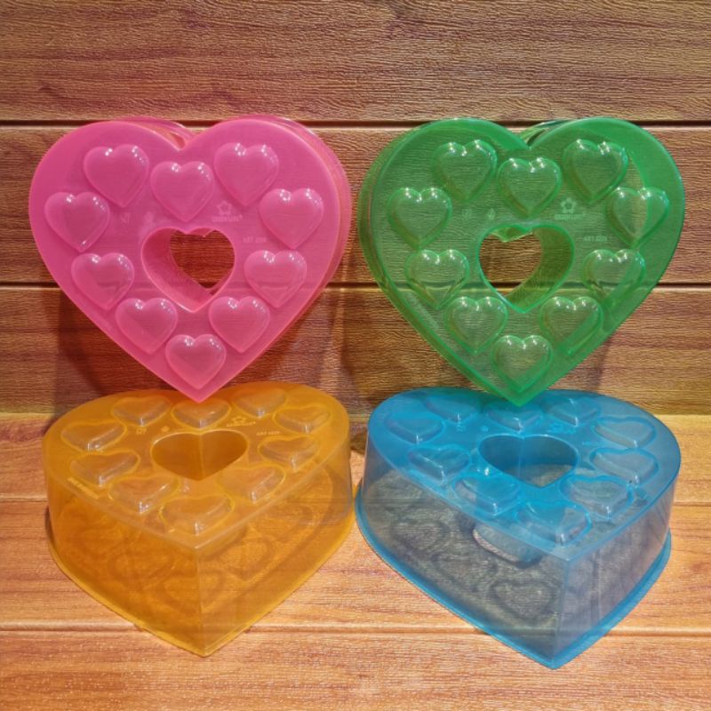 Tempat Agar Hati / Tempat Agar Motif / Cetakan Agar Plastik Murah / Cetakan Jelly Love