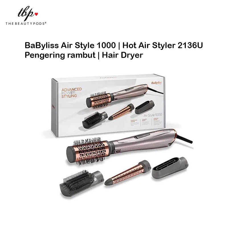 Jual BaByliss Air Style 1000 | Hot Air Styler 2136U | Pengering rambut |  Hair Dryer | Shopee Indonesia