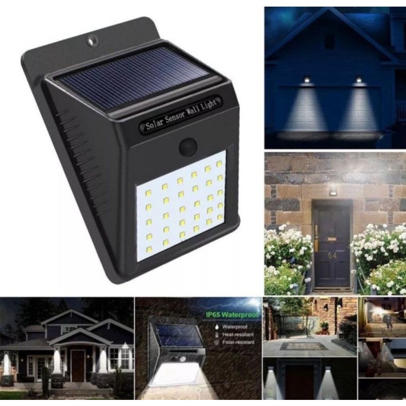 Lampu Dinding Taman Solar Panel Tenaga Surya 30 Led - 100 Led