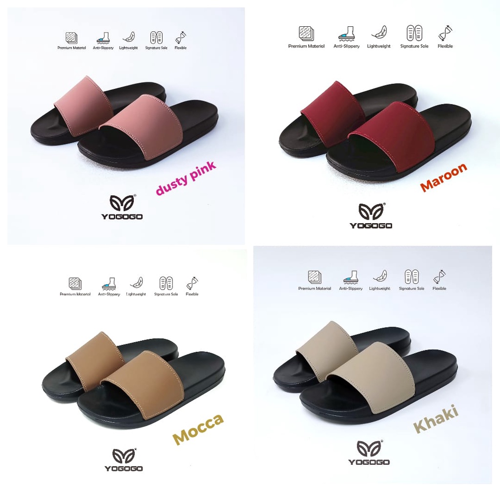 Sandal Slide/Sendal Slop flip flop Pria Wanita Polos