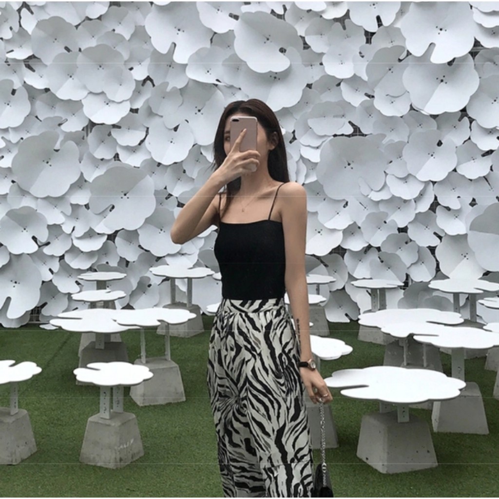 Tanktop wanita Rompi knit Tengtop wanita Crop top wanita korea