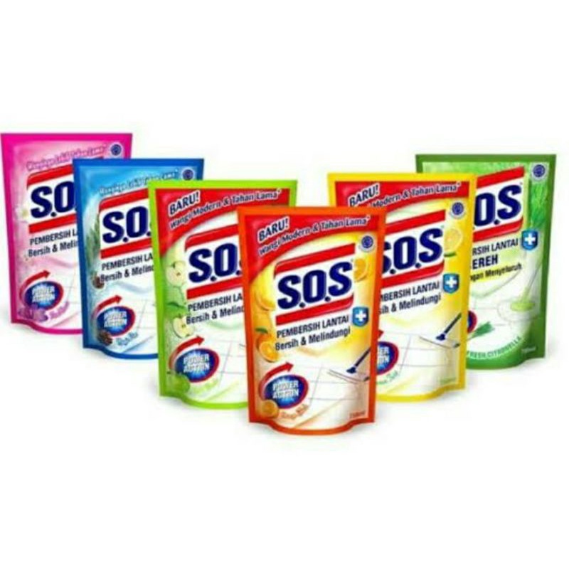 SOS pembersih lantai 725 ml (refill)