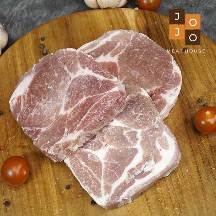 

PORK KAPSIM STEAK KEMBANG ATAS DAGING BABI IMPORT ORGANIK DENMARK BAHU