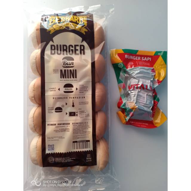 

Paket burger [BND roti burger mini isi 20pc + VITALIA Beef burger isi 20pc]