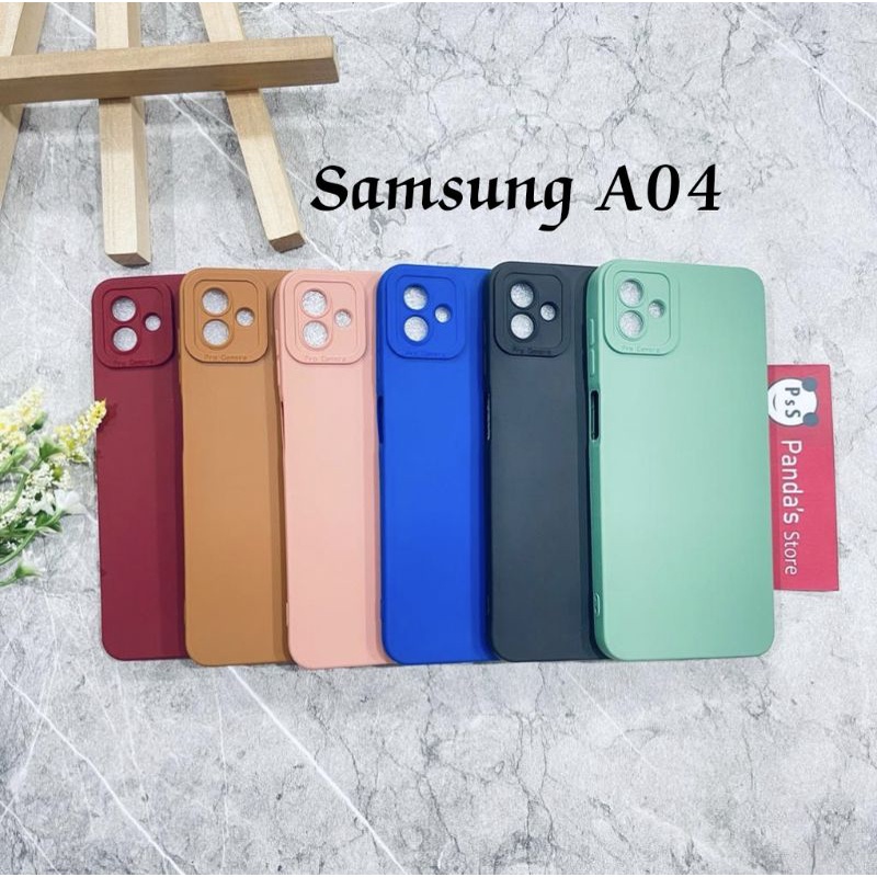 Softcase Pro Camera Samsung A04 Candy Case Full Color 3D Silikon TPU