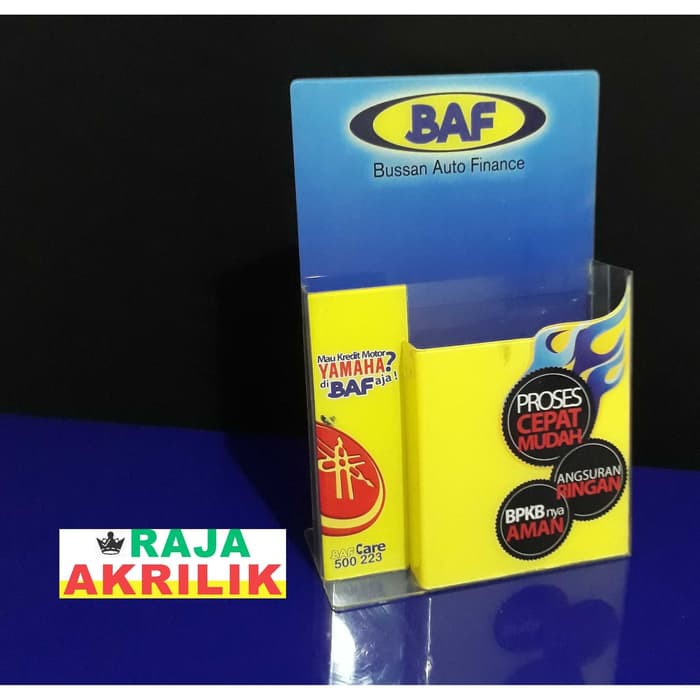 

Acrylic tempat brosur uk A4 + Custom logo