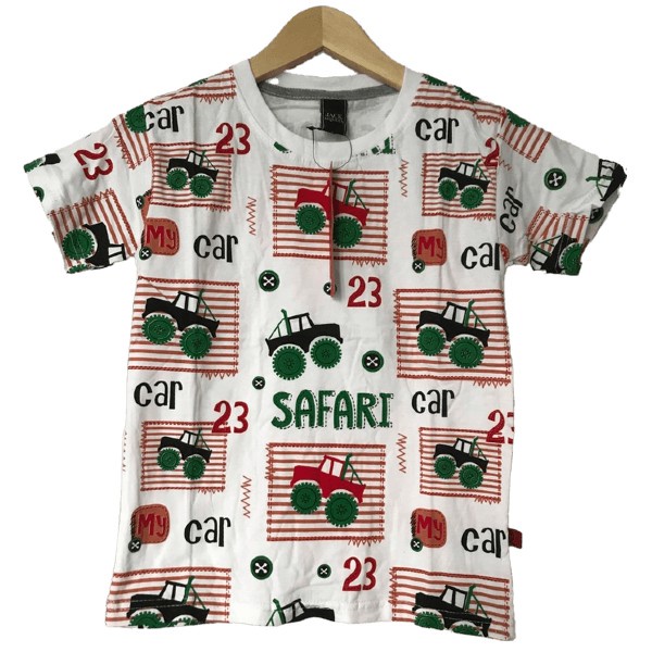 Kaos Anak Fullprint Premium - Safari Cars