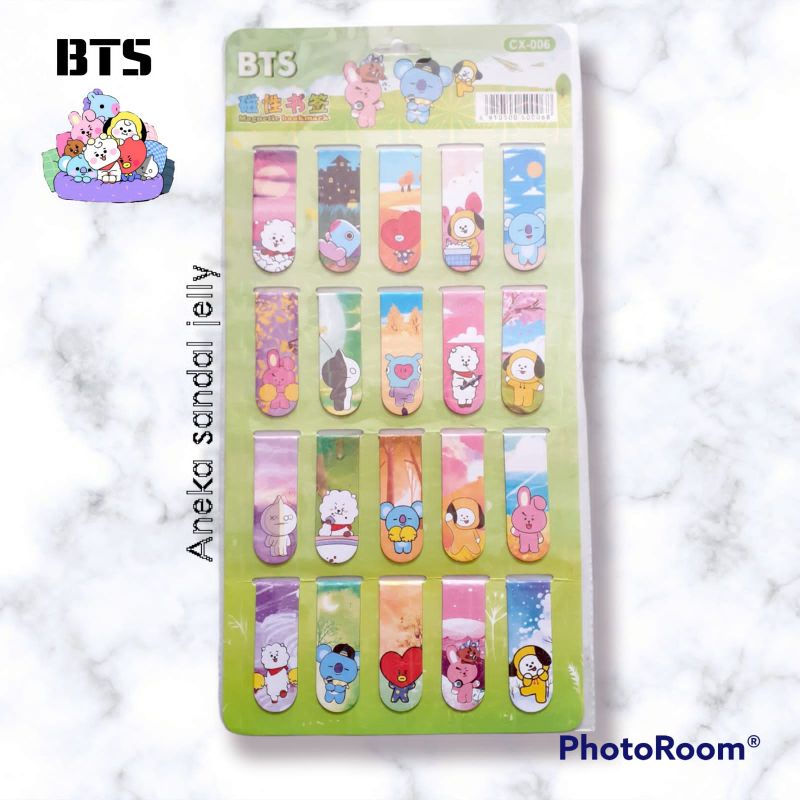 

Pembatas buku magnet karakter 1 pack isi 20 pcs - ACC 0038