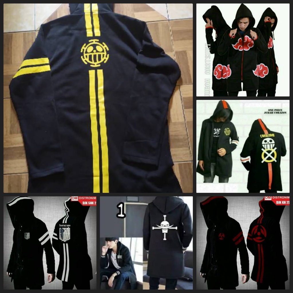JUBAH ANIME - JUBAH ANIME AKATSUKI - JUBAH NARUTO HOKAGE