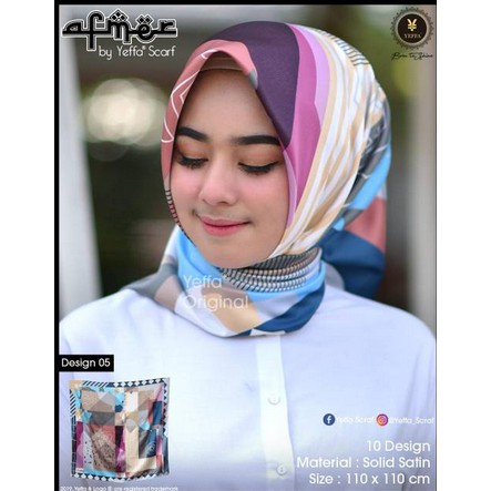 JILBAB SEGIEMPAT AFMER YEFFA hijab instan hijab motip kerudung segi empat deenay kw