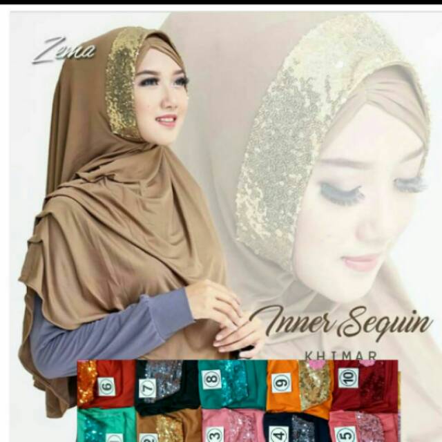 Bergo inner sequin