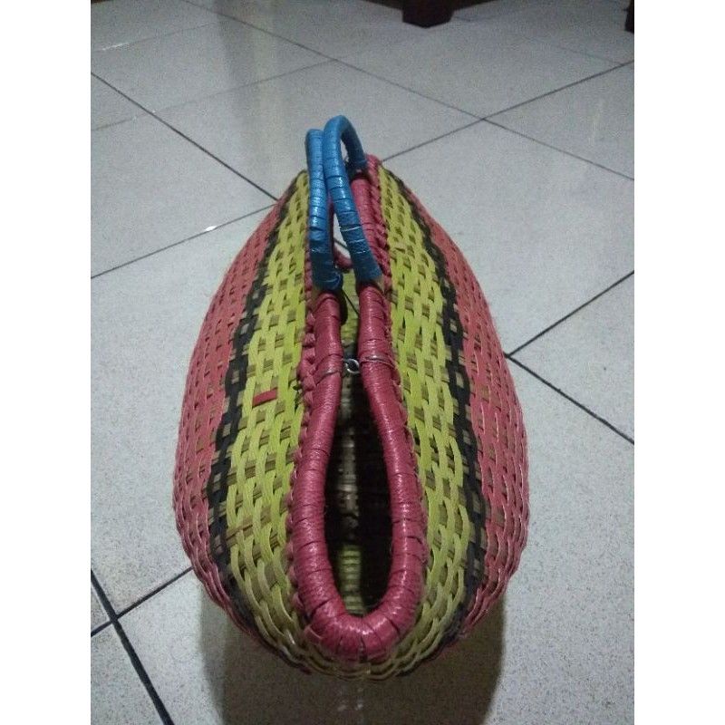 Tas kiso ayam anyaman rotan Tas kiso prahu