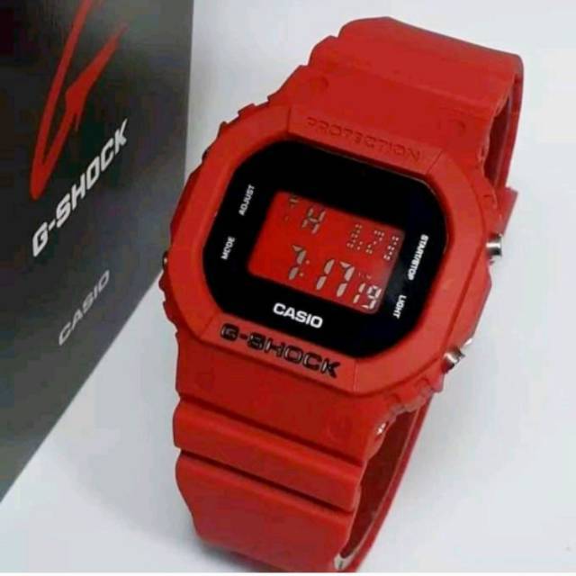 Jam Tangan Casio Gshock Water Resist Renang Mandi Hujan - Merah