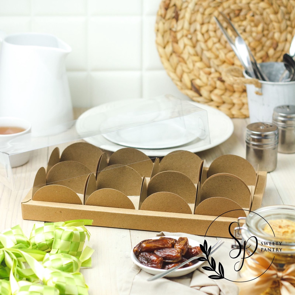 WB PIE8 BROWN - dus cake box packaging Kotak hampers Pie buah isi 8 B