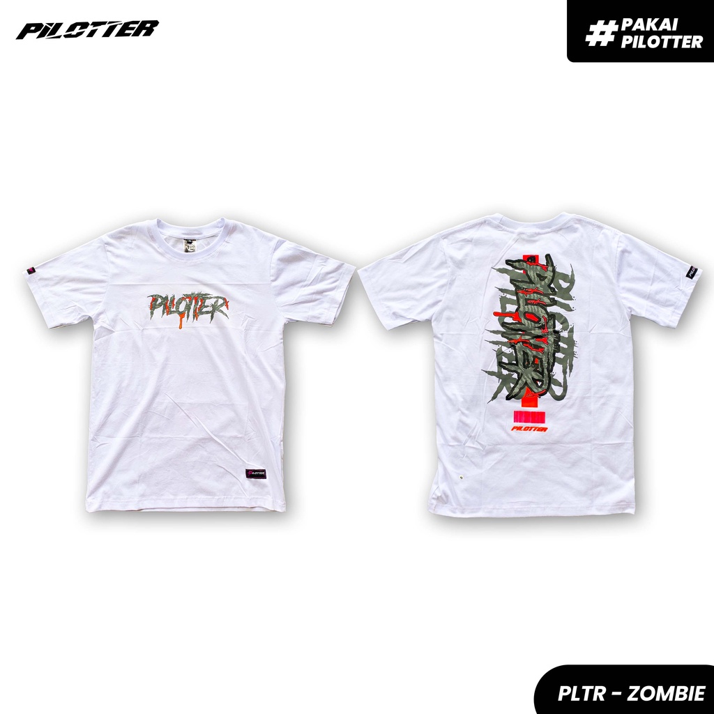 Pilotter Kaos Zombie Original Free Sticker