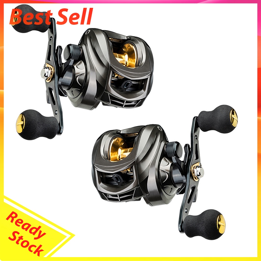 Metal Spool Baitcasting Reel 7.2:1 8kg Max Drag Saltwater Fishing Wheel