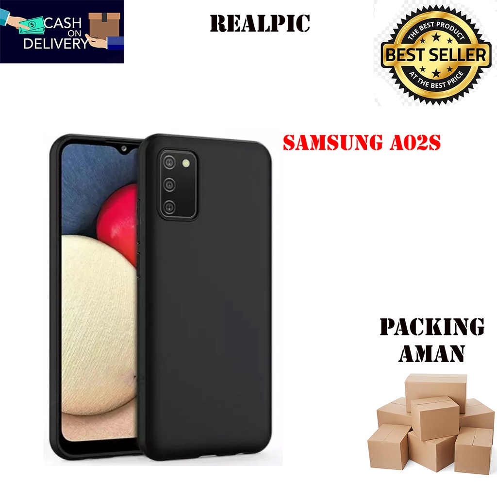 Casing Samsung Galaxy A02s SoftCase Black Matte