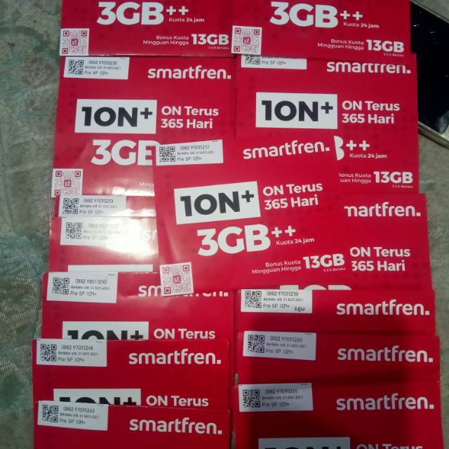 Kartu paketan Smartfren sp ion 13Gb