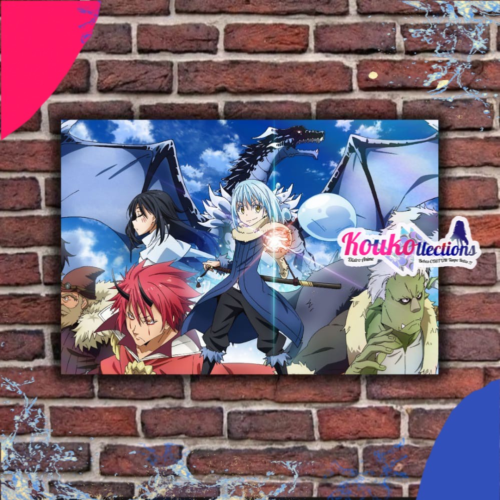 READY Hiasan Dinding Anime Tensura Rimuru Tensei Shitara Slime - Free Stiker Anime